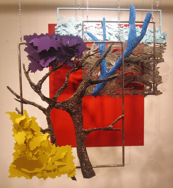 6. Kaylyn Roloson, Cottage Colours,Sheet Metal,Spray Painted Sheet Metal, Front View, 2013